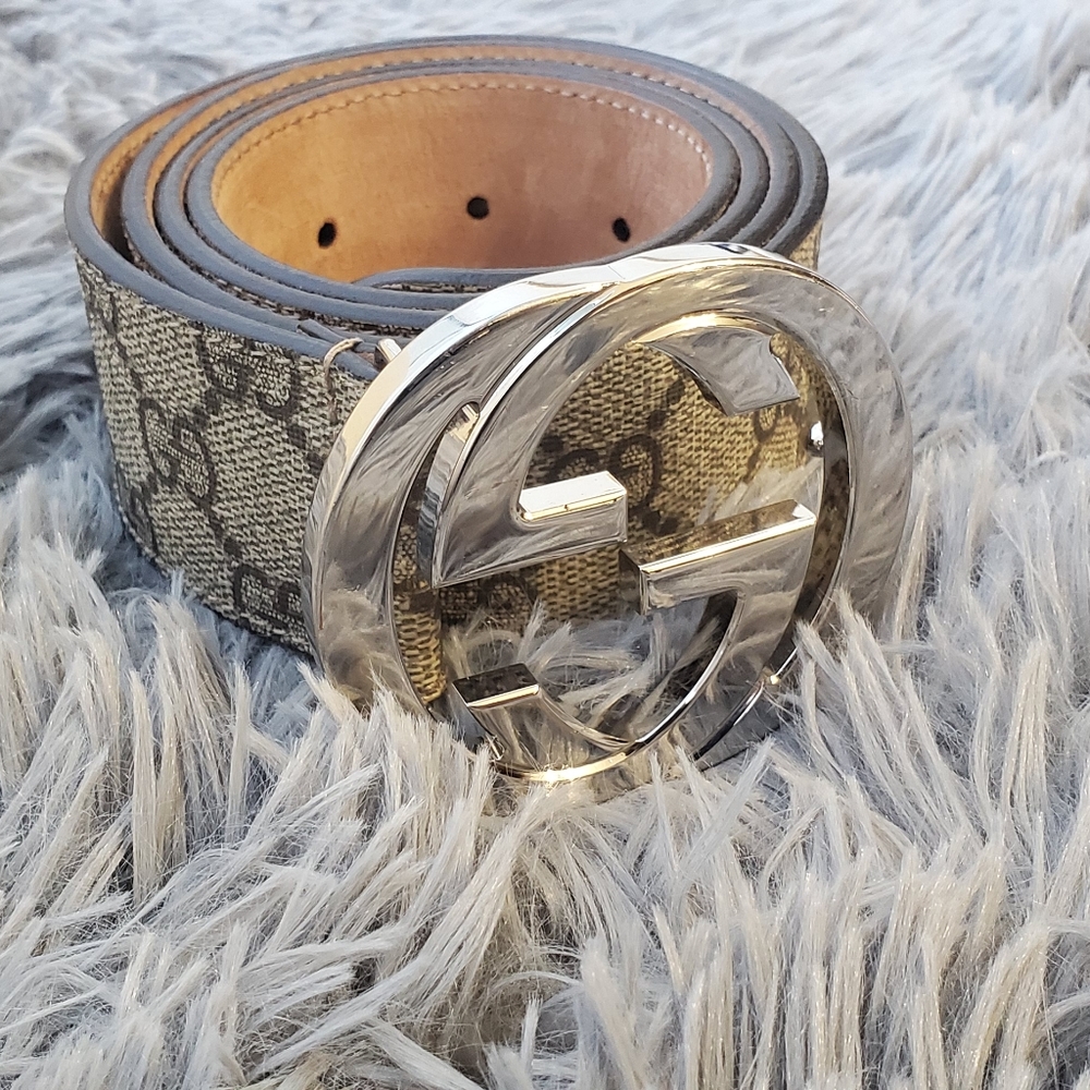 Gucci GG Supreme Belt with G Buckle